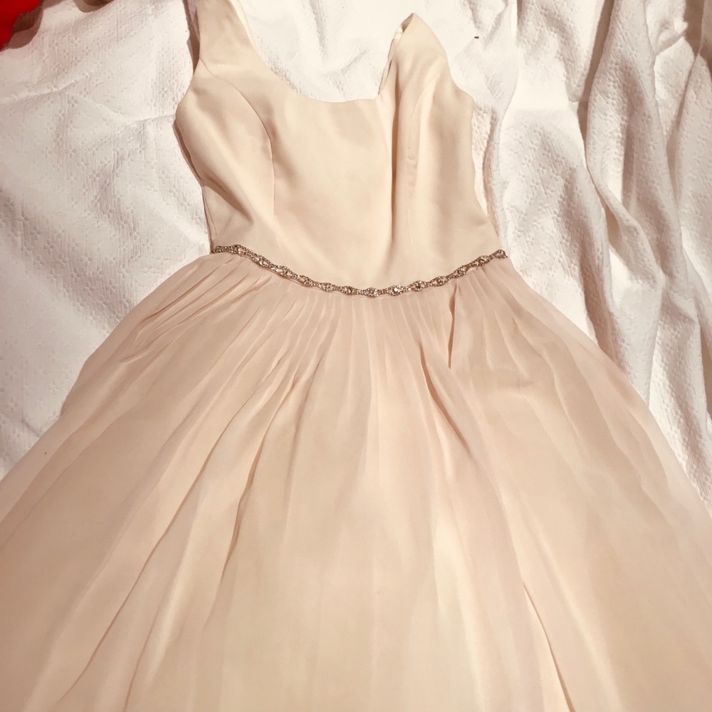 a. Drea Embellished Organza Silky Ivory Dress 💛